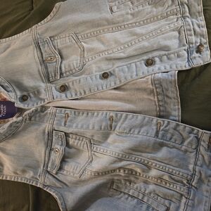 Forever 21 Blue Denim Vest